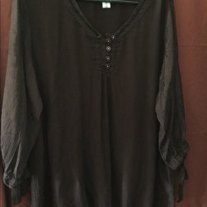 Coldwater Creek Dark Chocolate Ladies Top